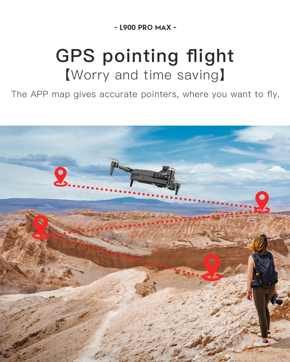 L900 Pro MAX 4K GPS Drone with Dual Camera