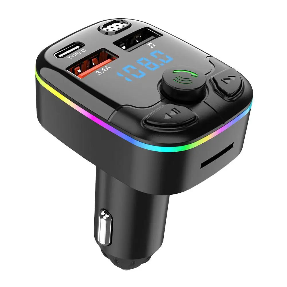 Bluetooth 5.0 Car FM Transmitter MP3 Player