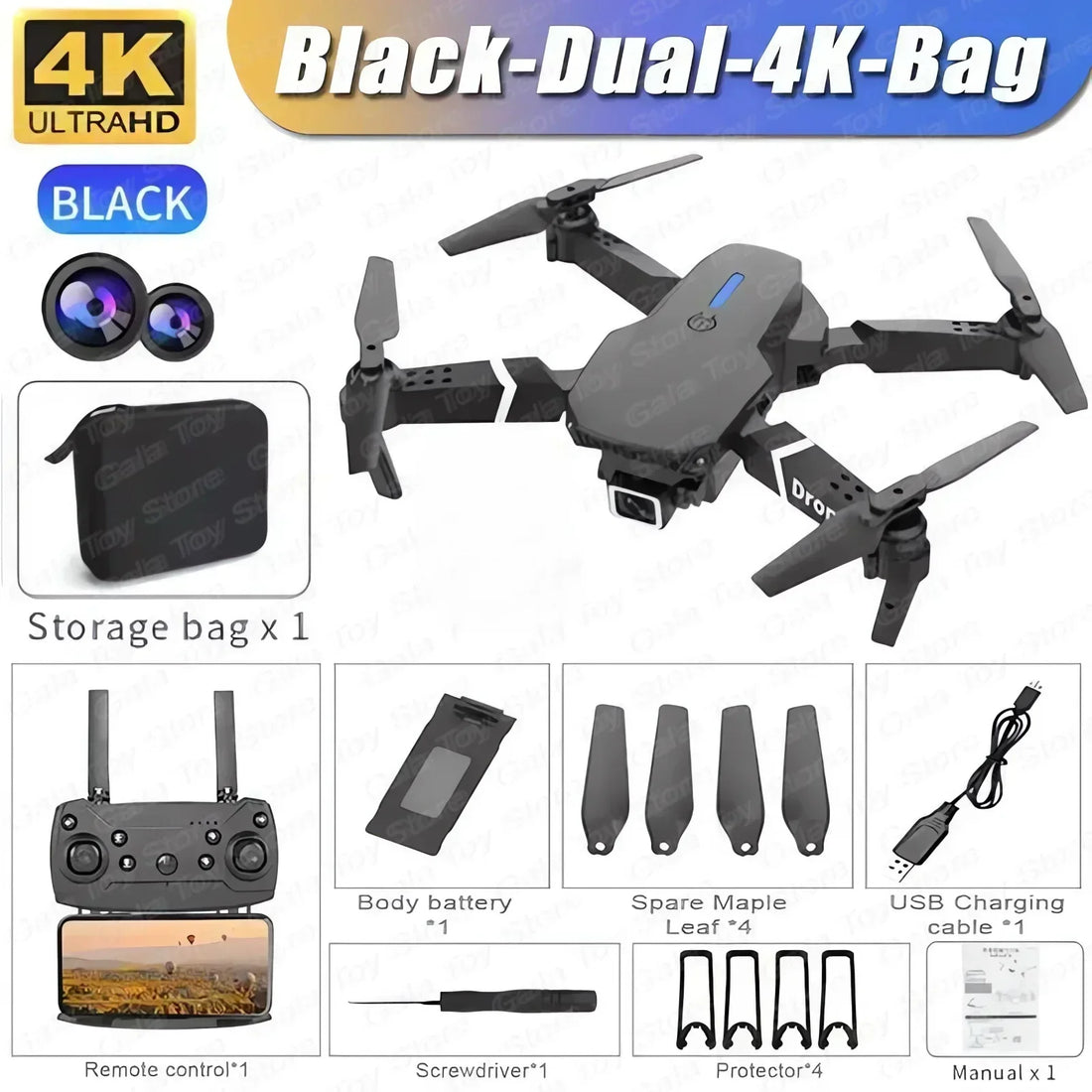 E88 Pro Foldable FPV Drone with 4K Camera