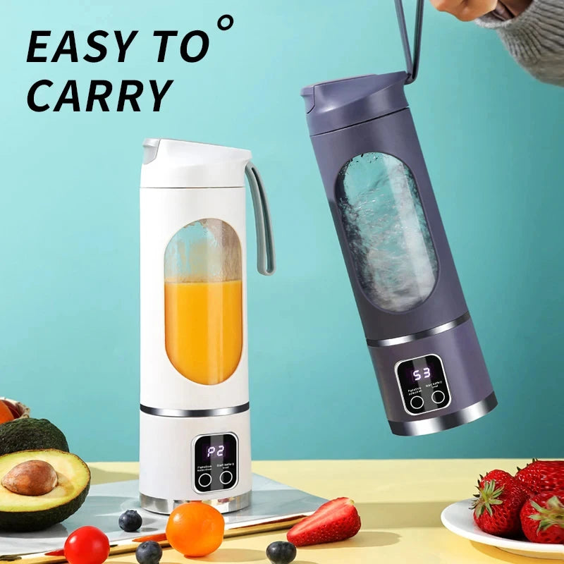 2025 Mini Electric Juicer – 450ML with Digital Display