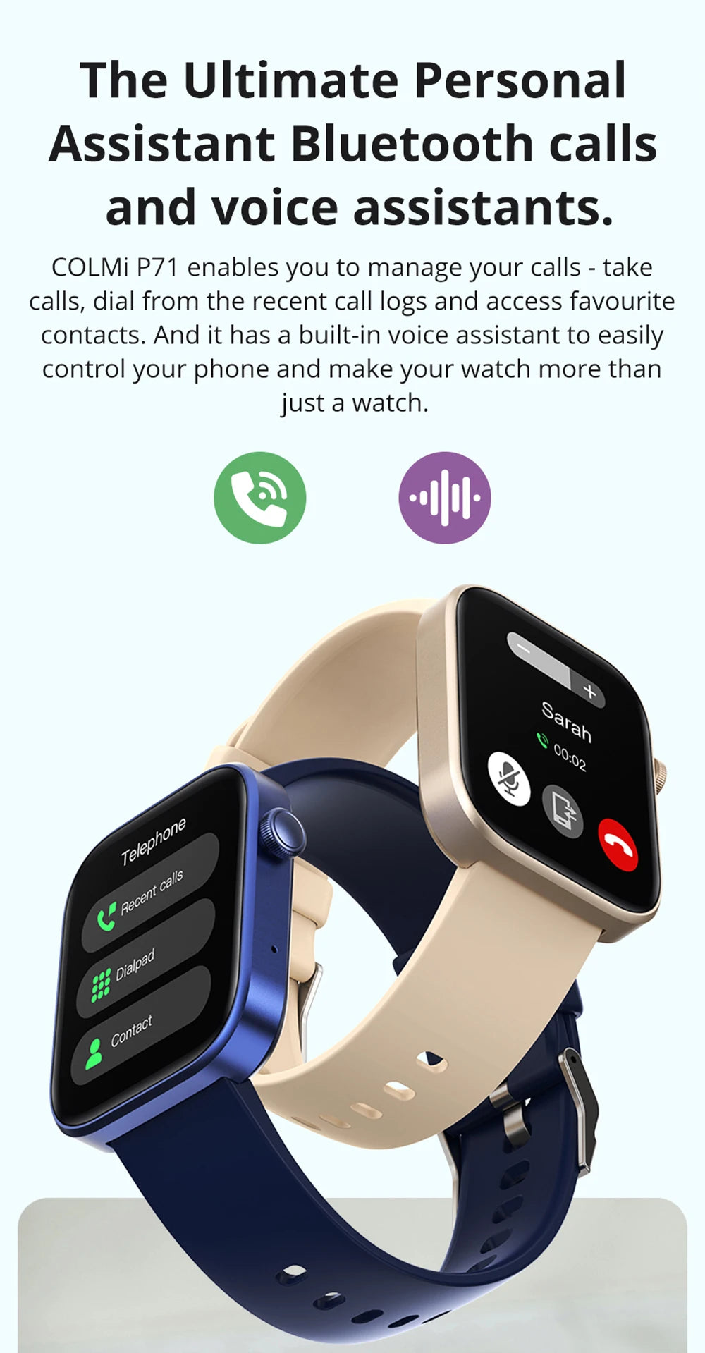 COLMI P71 Smartwatch with Voice Calling