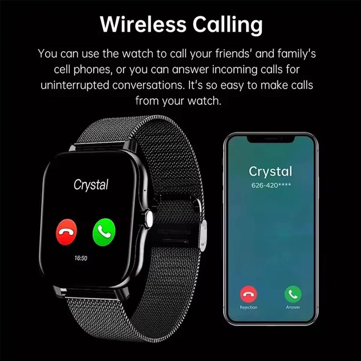 1.44" Bluetooth Smart Watch for Android & iOS