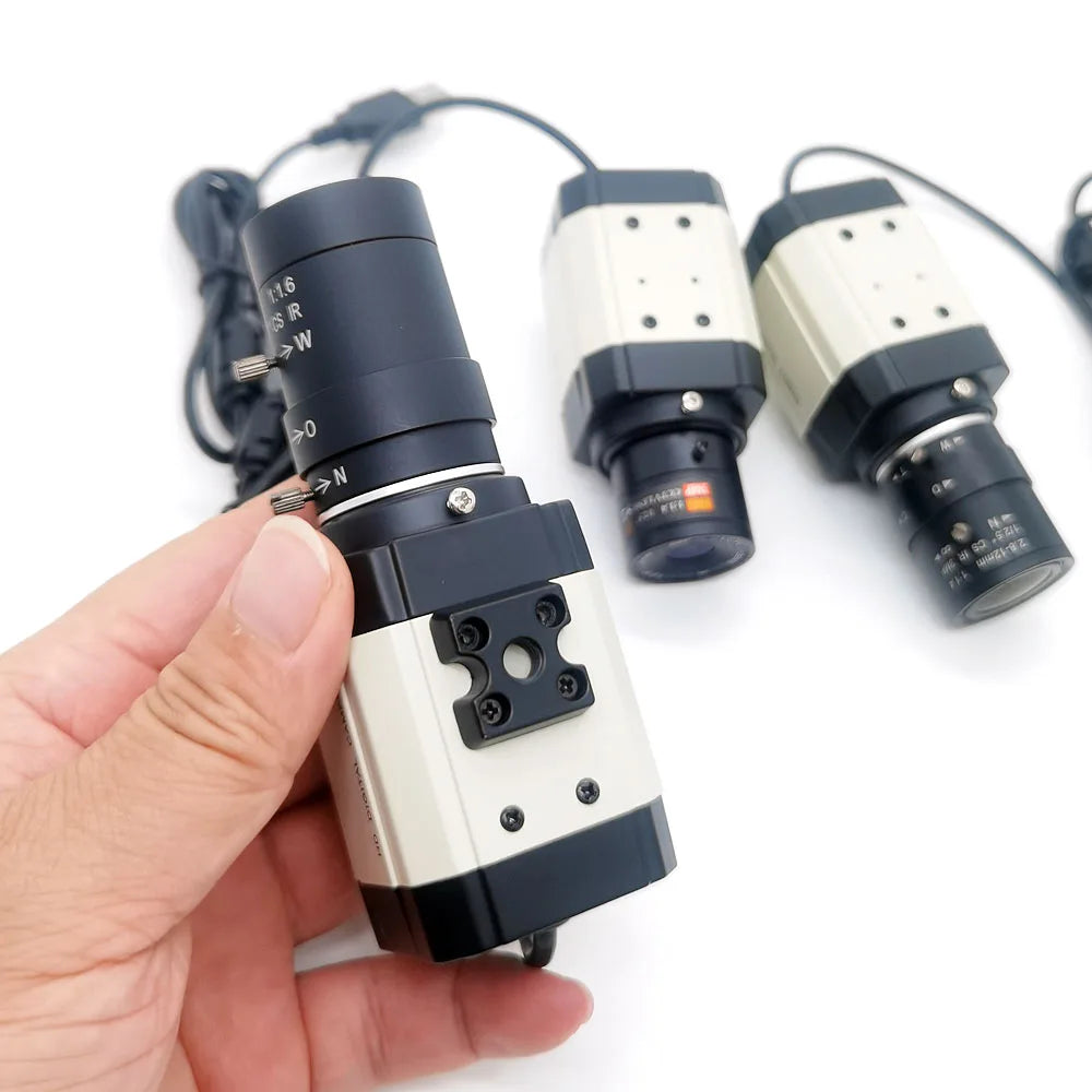 SUFCO 4MP USB WEBCam PC Camera 30fps 2560x1440 MJPG High Speed UVC BOX Camera Varifocal Zoom Lens 2.8-12mm/5-50mm or fix 6mmLens