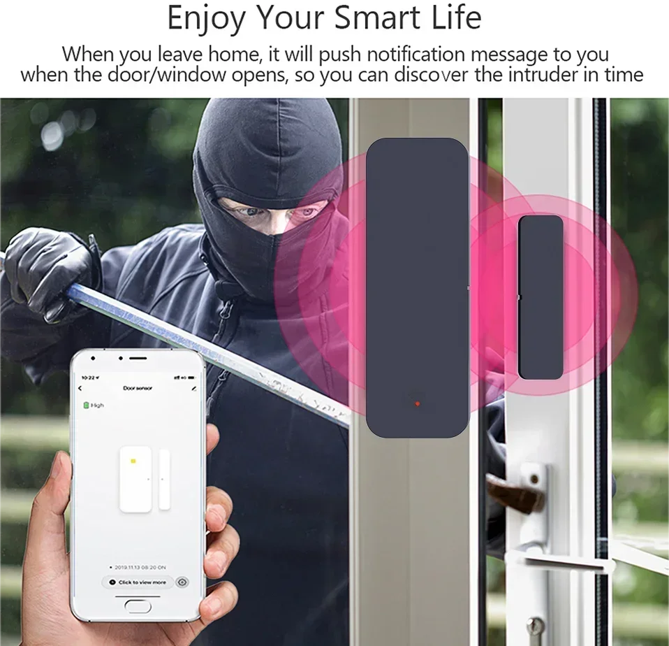 Tuya Zigbee/WiFi Door & Window Entry Sensor
