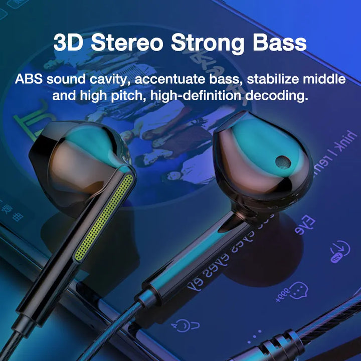 EARDECO Wired In-Ear Headphones with Mic