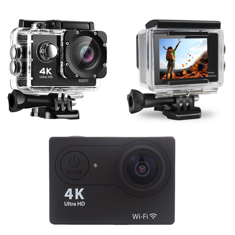 4K Ultra HD Action Camera with WiFi & Waterproof Case