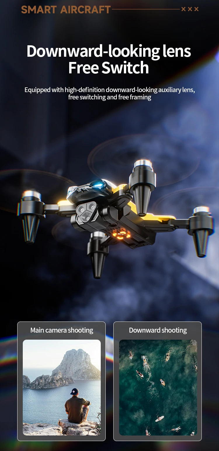 M5 Professional 8K GPS Drone with Triple Camera & Obstacle Avoidance