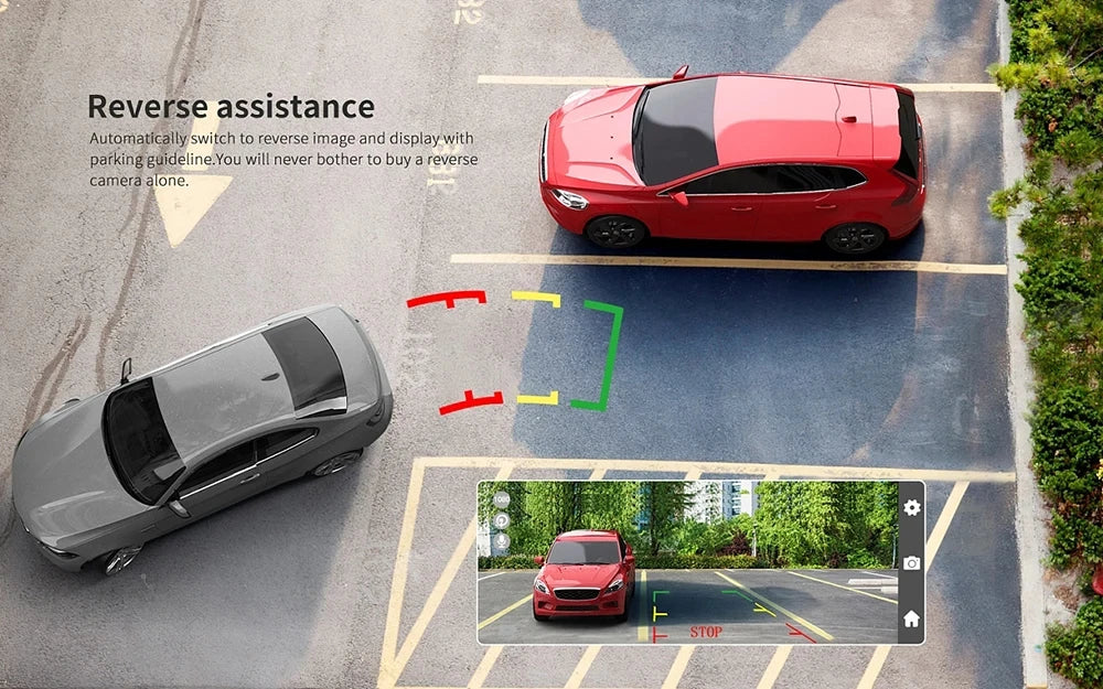 4Lens 360° Dash cam Voice 1080P Video Recorder Car DVR Recording camera Front left right Rear View Auto 4ch dashcam 24H Parking