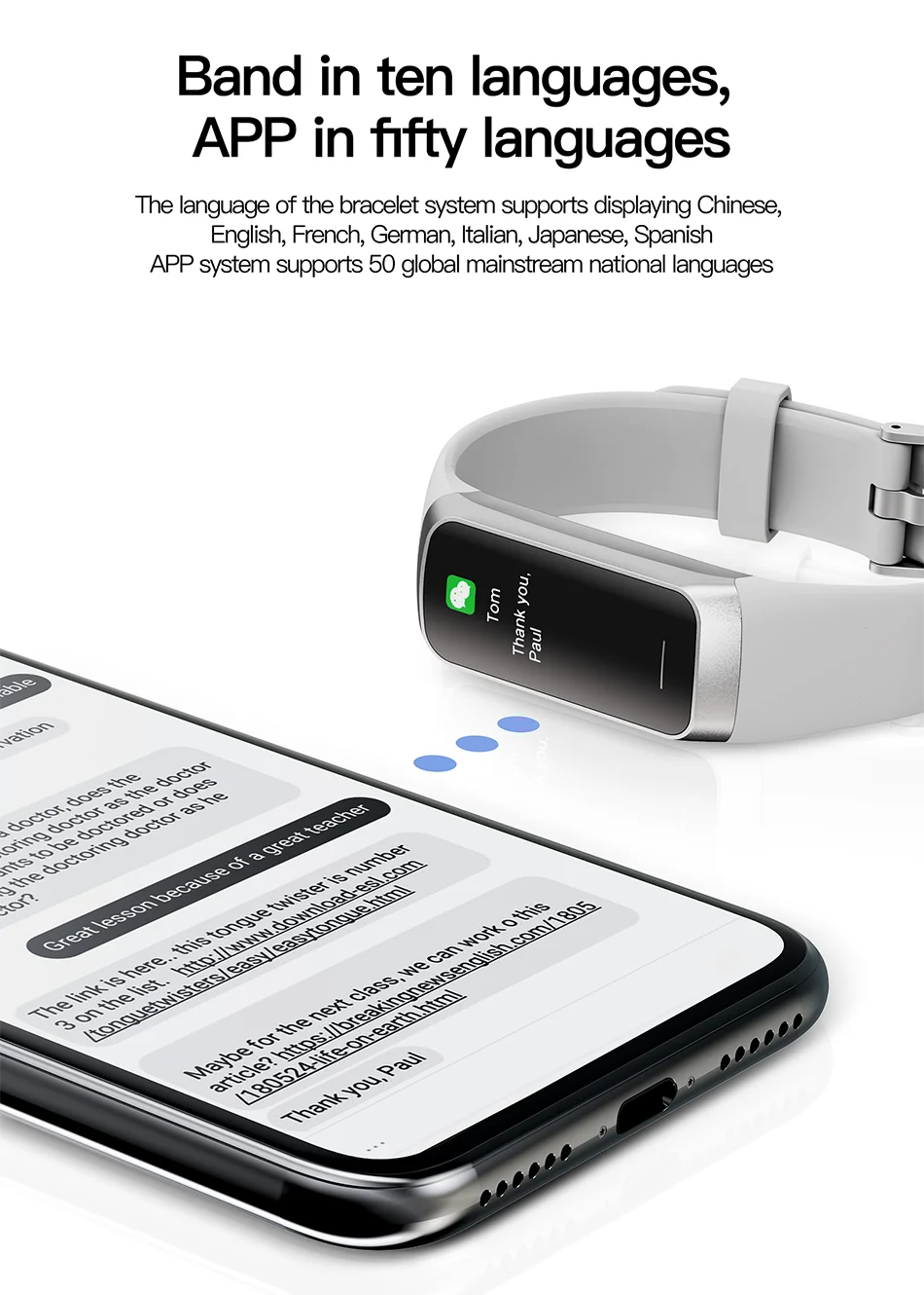 LIGE AMOLED Smart Watch for Men & Women