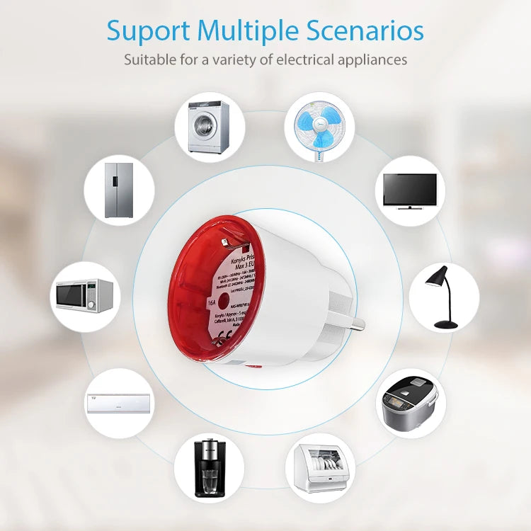 Tuya WiFi Smart Plug EU 16A with Power Monitoring