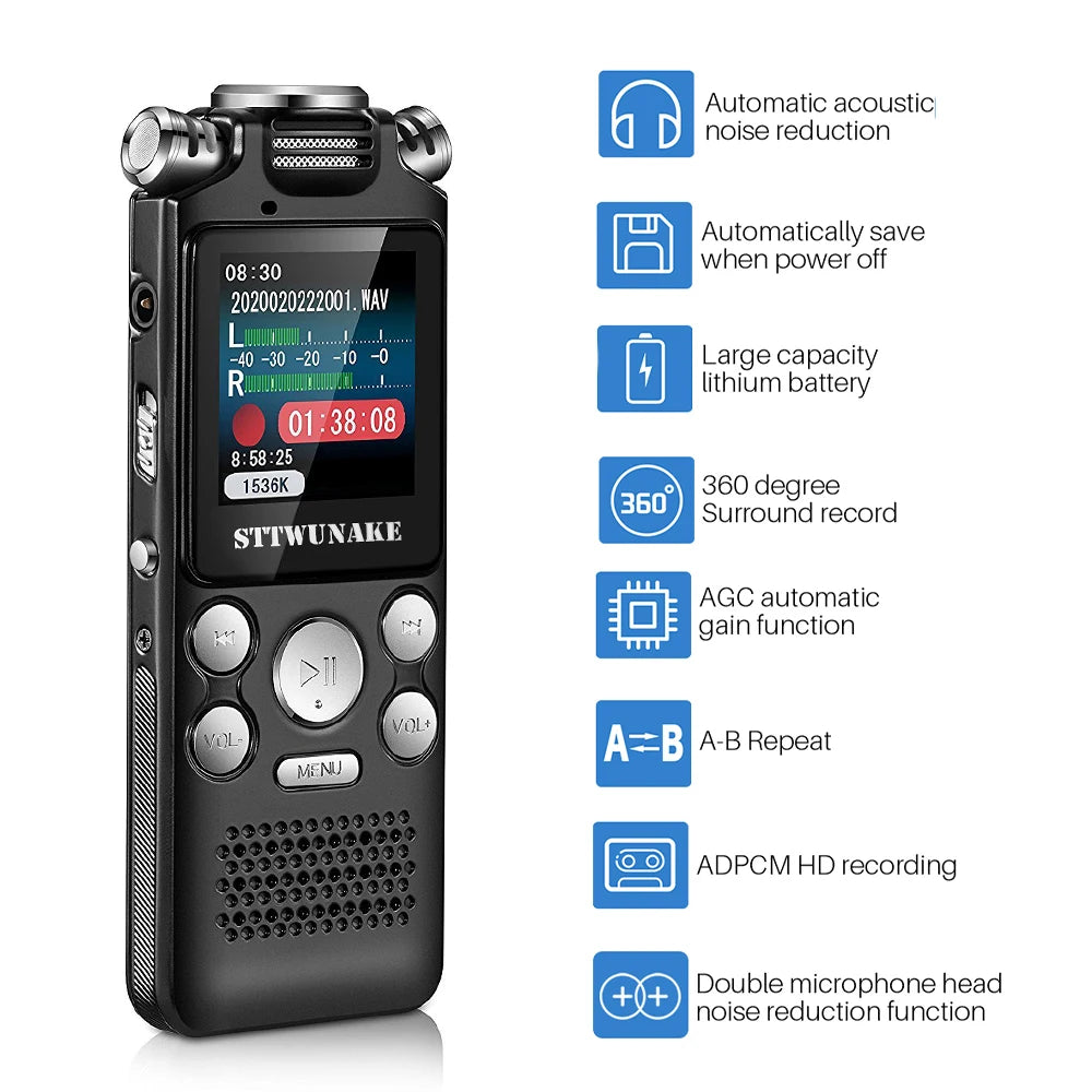 Professional Voice Activated Digital Audio Recorder