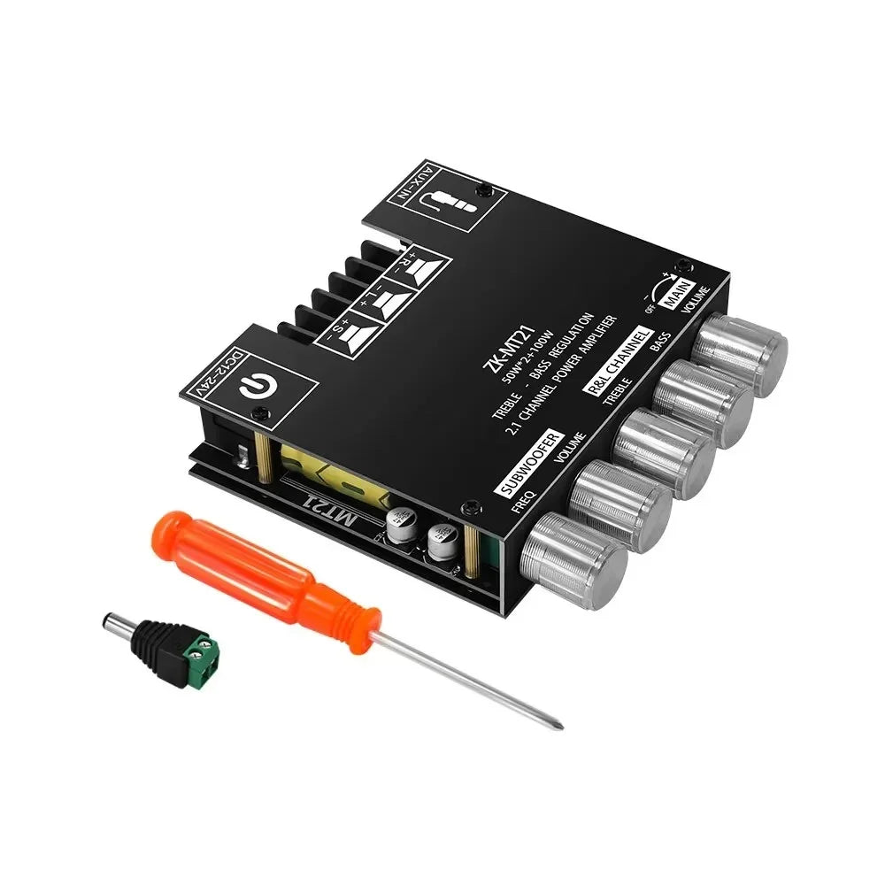 ZK-MT21 2.1 Channel Bluetooth Power Amplifier Board (2x50W + 100W)