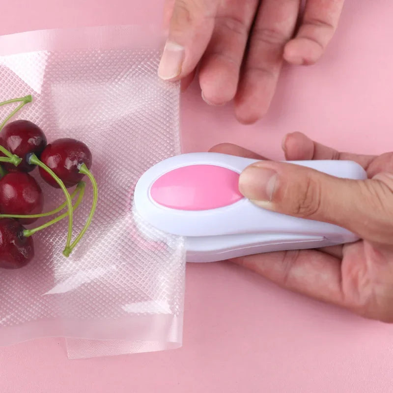 Mini Heat Sealing Machine & Food Bag Clip – Kitchen Storage Tool