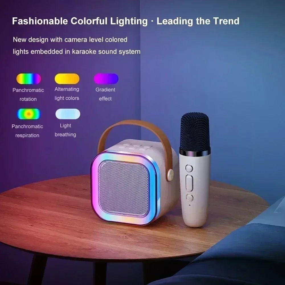 K12 Portable Bluetooth Karaoke Speaker with Dual Mics