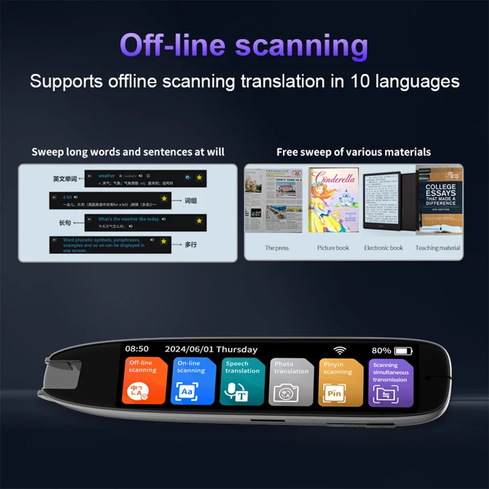 S65Pro Dictionary Translation Pen Scanner