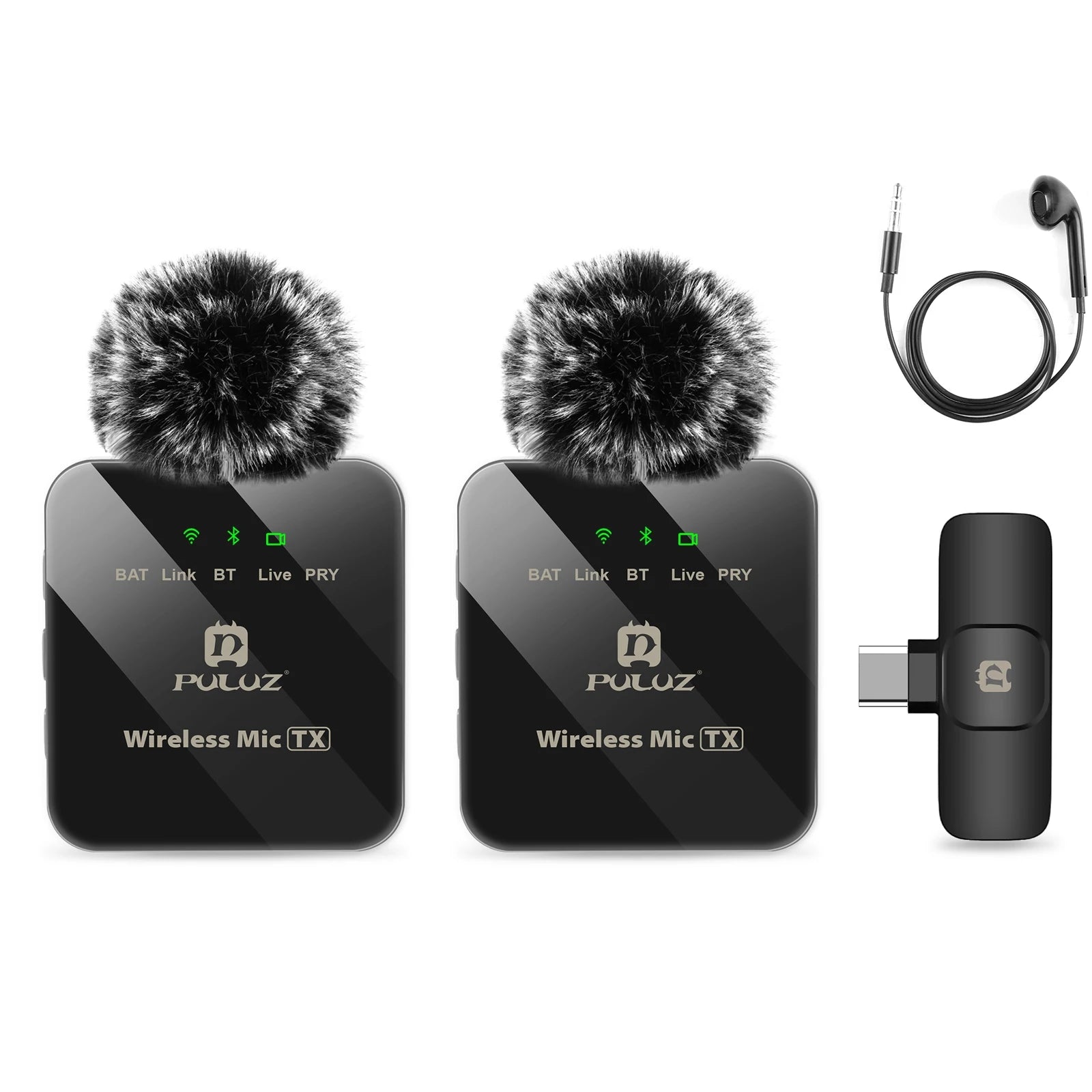 PULUZ Wireless Lavalier Mini Microphone