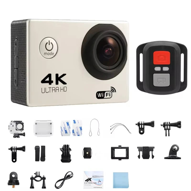 4K Ultra HD Action Camera with WiFi & Waterproof Case