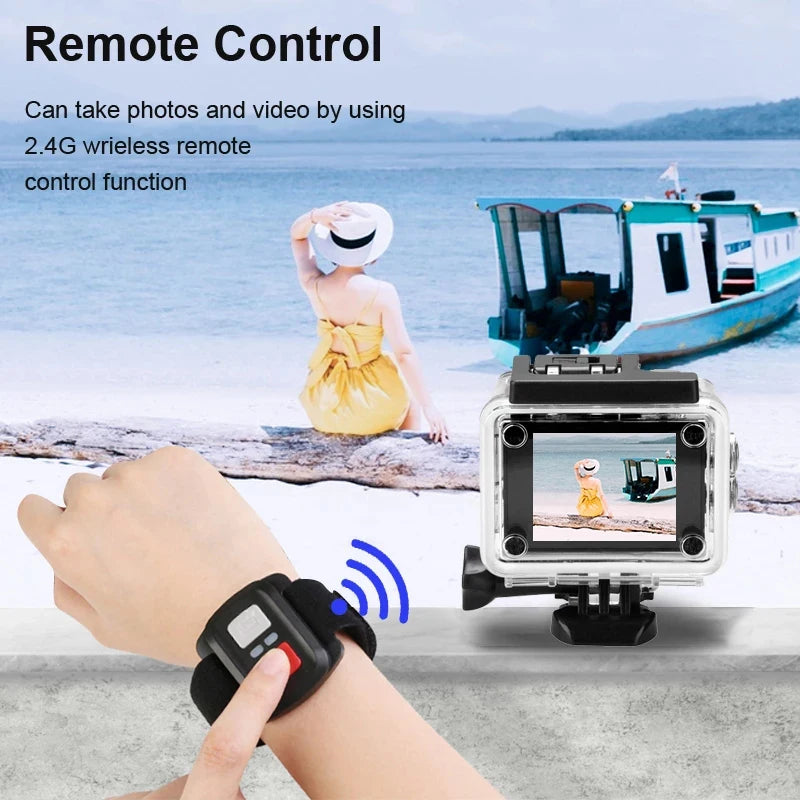 4K Ultra HD Action Camera with WiFi & Waterproof Case