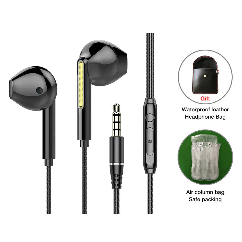 EARDECO Wired In-Ear Headphones with Mic