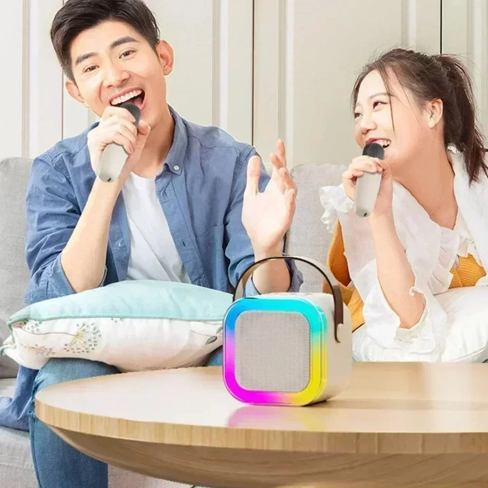 K12 Portable Bluetooth Karaoke Speaker with Dual Mics