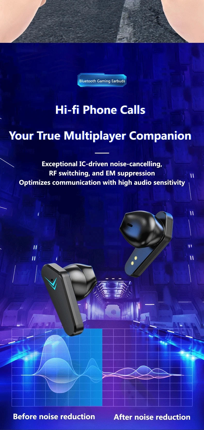 X15 TWS Wireless Gaming Earbuds