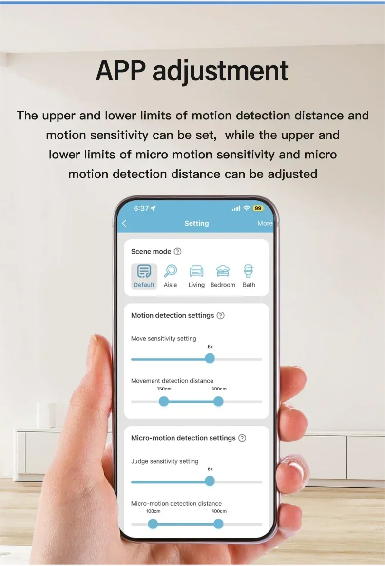 Tuya ZigBee WiFi Human Presence MmWave Sensor