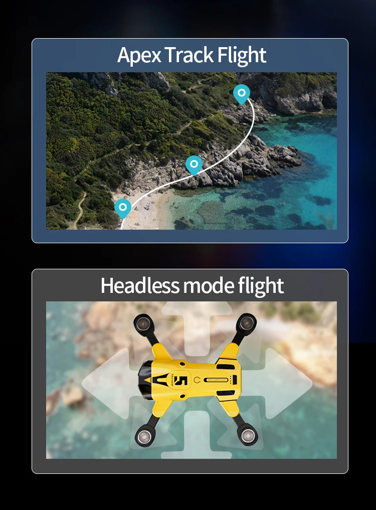 M5 Professional 8K GPS Drone with Triple Camera & Obstacle Avoidance