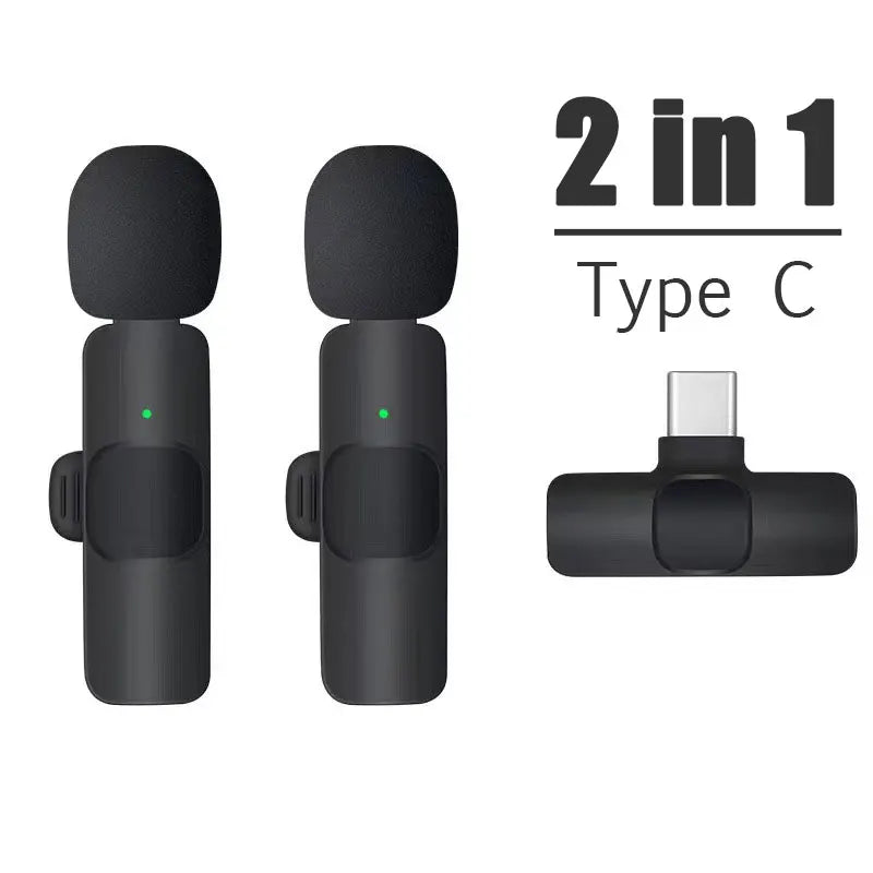Wireless Mini Lavalier Microphone for iPhone & Android