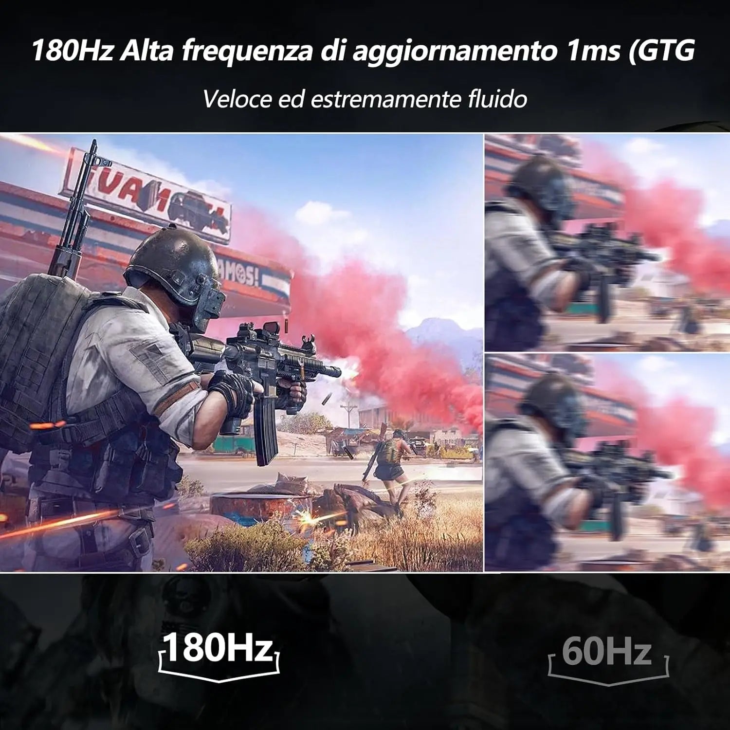 FYHXele 24-Inch 180Hz FHD Gaming Monitor – 1ms Response, HDR, G-Sync Compatible