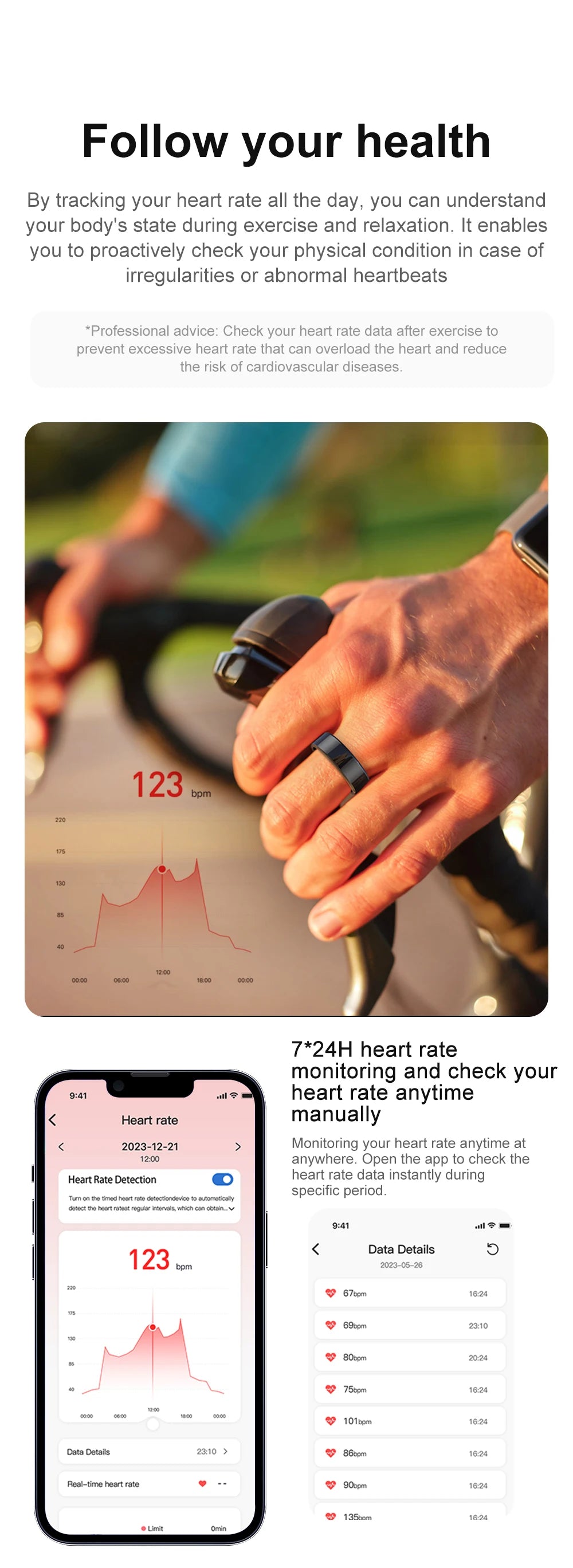 COLMI R02 Smart Ring – Health Monitor, 39-Day Battery, Waterproof with Charging Case