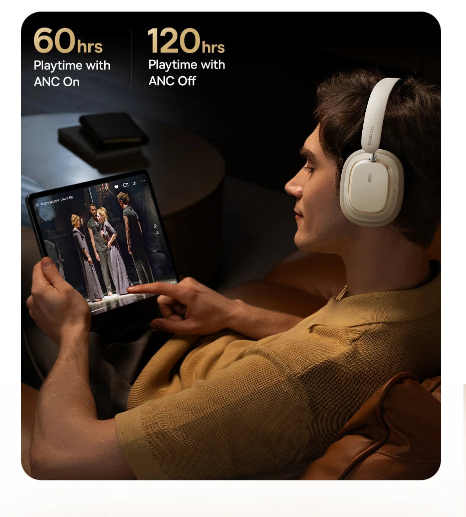 Baseus Bowie H1s Wireless Noise Canceling Headphones