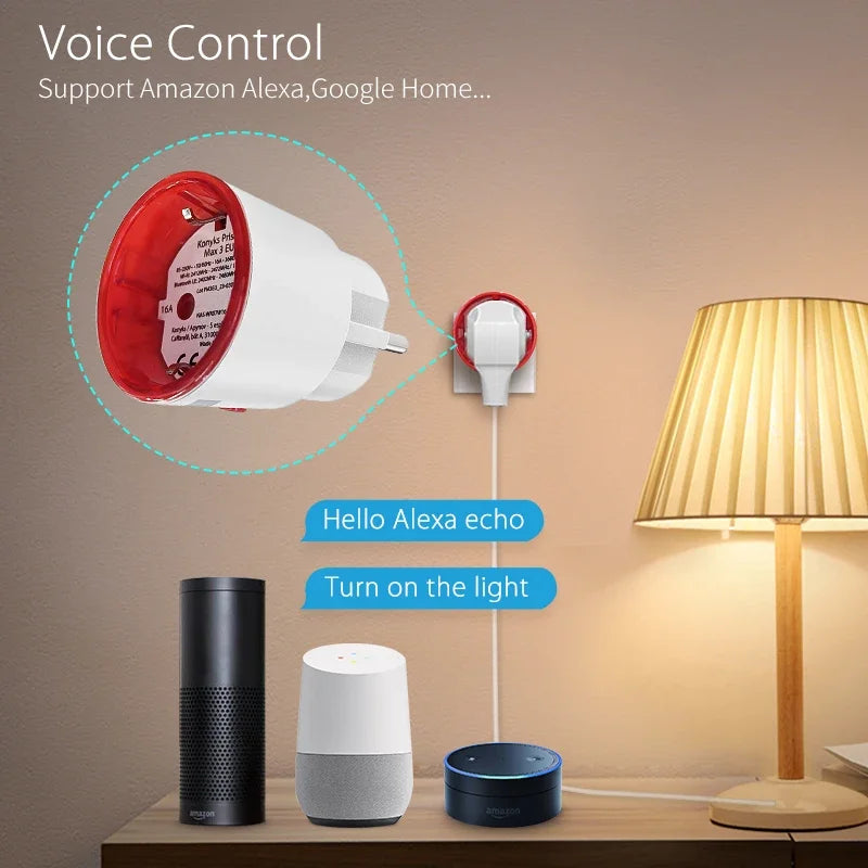 Tuya WiFi Smart Plug EU 16A with Power Monitoring