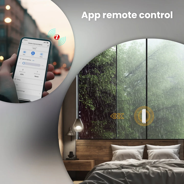 MOES Tuya ZigBee Smart Window Opener with Solar Charging