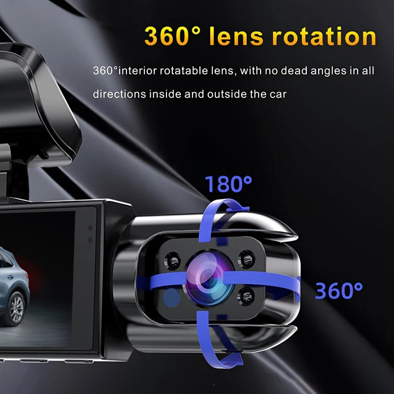 1080P WiFi Dual Dash Cam with Night Vision