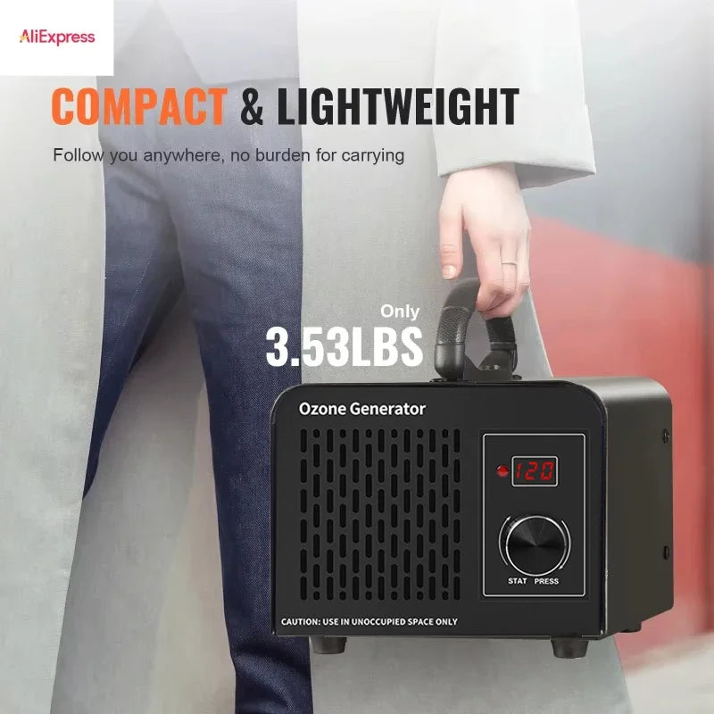 12g Ozone Generator Air Purifier for Home & Car