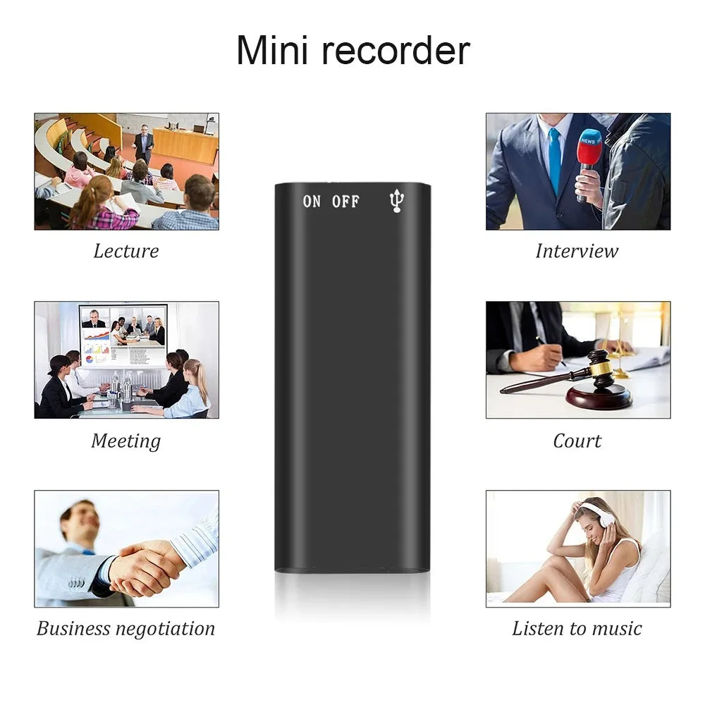 3-in-1 Professional Digital Voice Recorder & MP3 Player