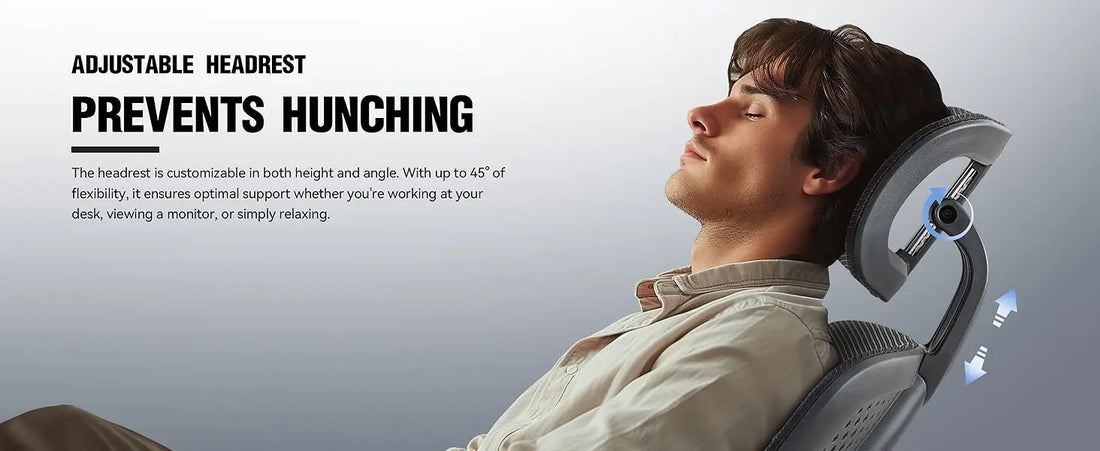 Dowinx Ergonomic Office Chair,Mesh Computer Chair with Pocket Spring Desk Chair with Adjustable Lumbar Support and Headrest