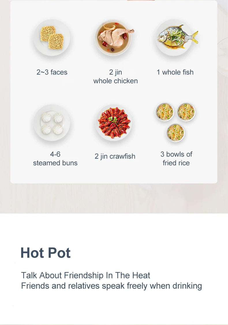 Mini Electric Rice Cooker & Multifunction Hotpot