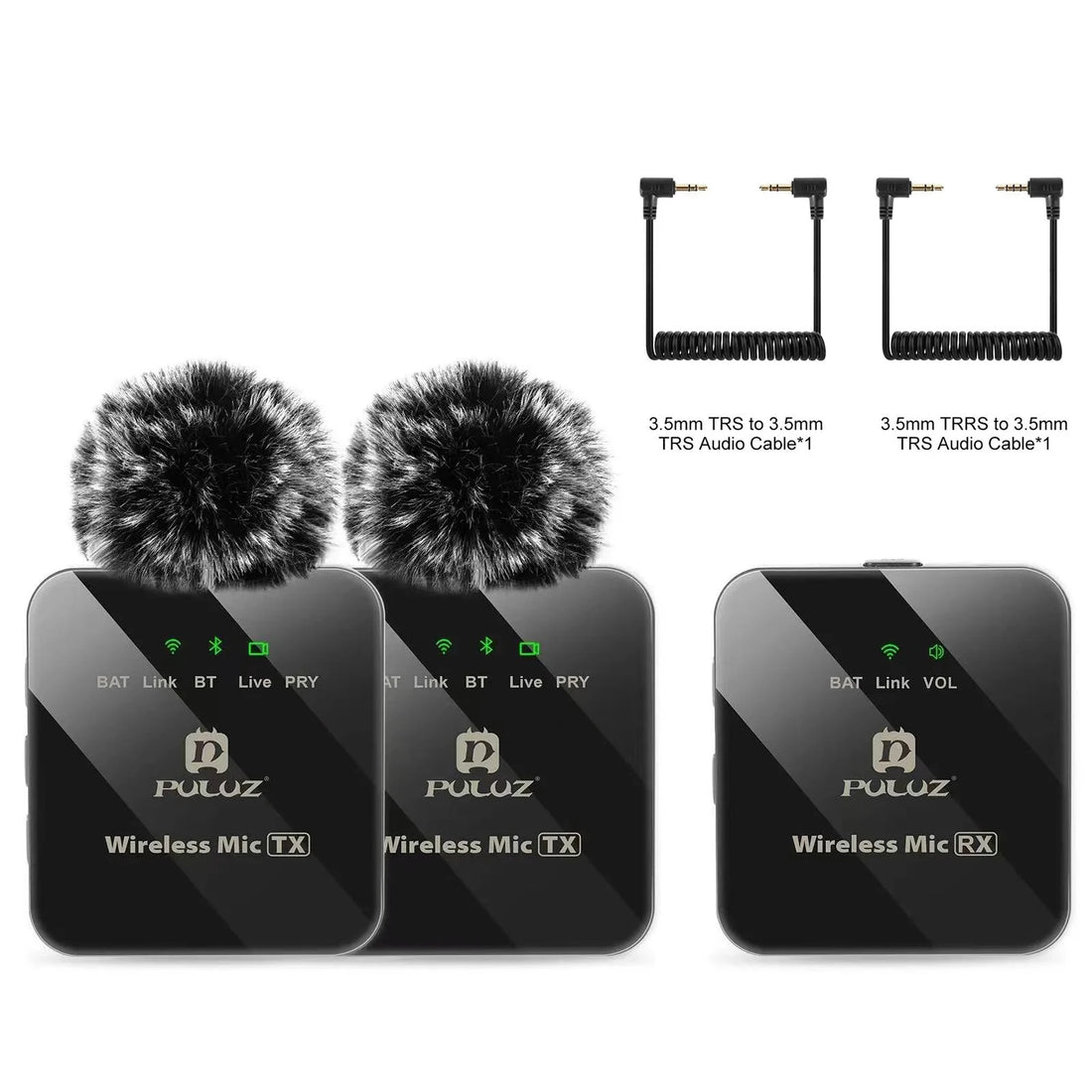 PULUZ Wireless Lavalier Mini Microphone