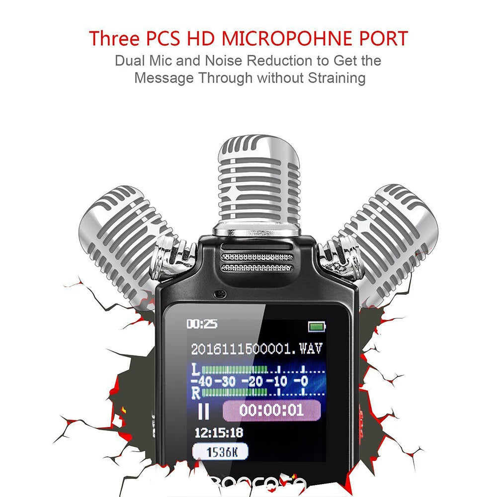 Professional Voice Activated Digital Audio Recorder