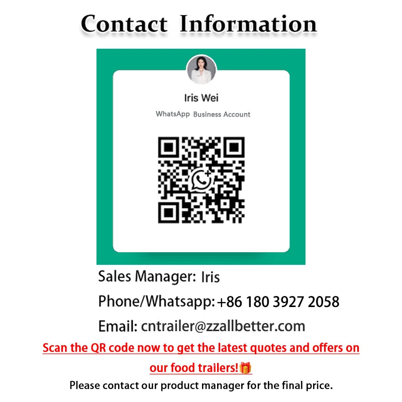 2024 9.8ft Street Food Truck Mobile Hot Dog Stand Food Truck With Full Kitchen Juice Vending Trailer Ice Cream Cart