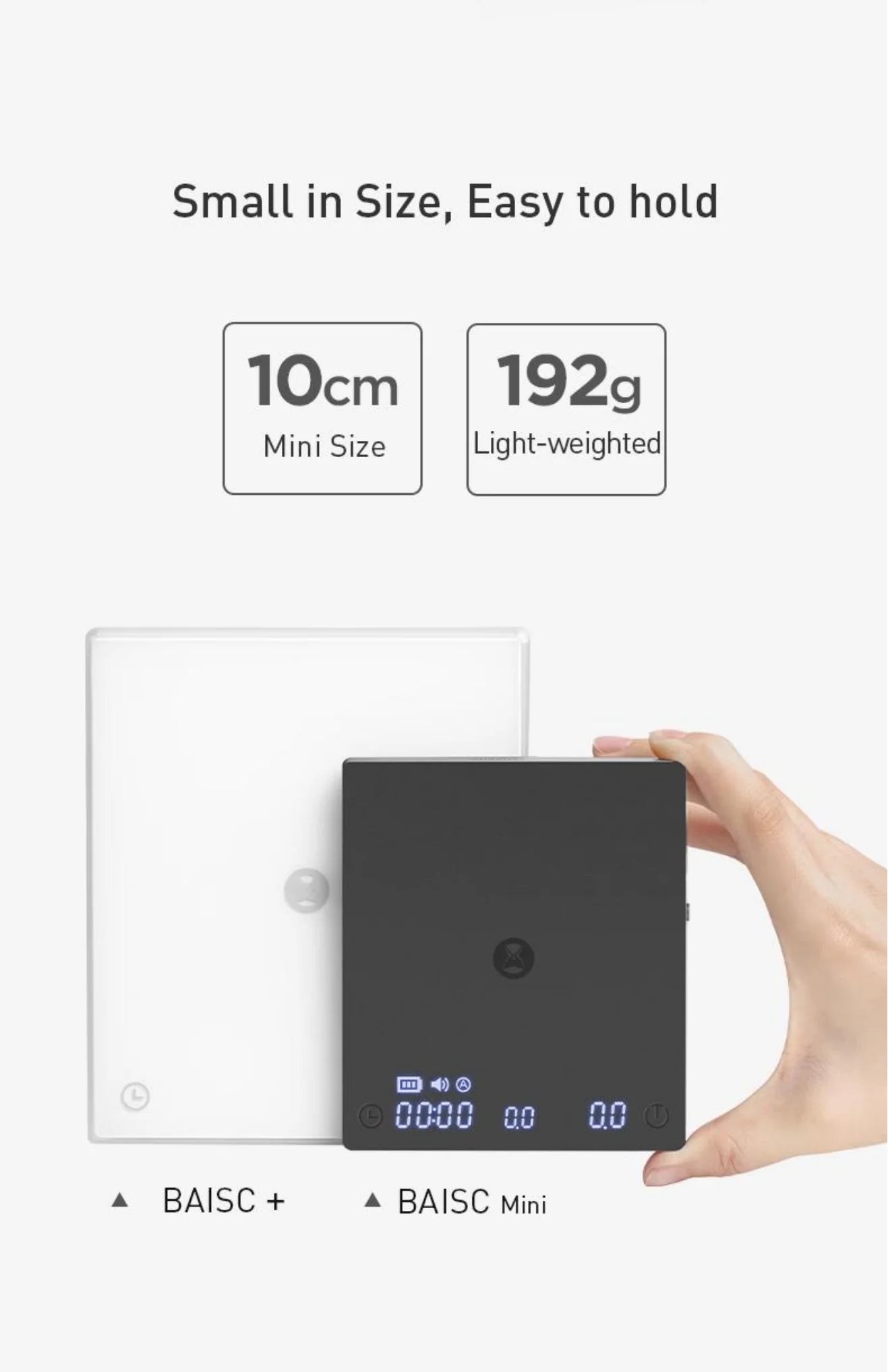 TIMEMORE Store Black Mirror Mini New Espresso Coffee Food Kitchen Scale With Time USB Light Weight Digital Scale