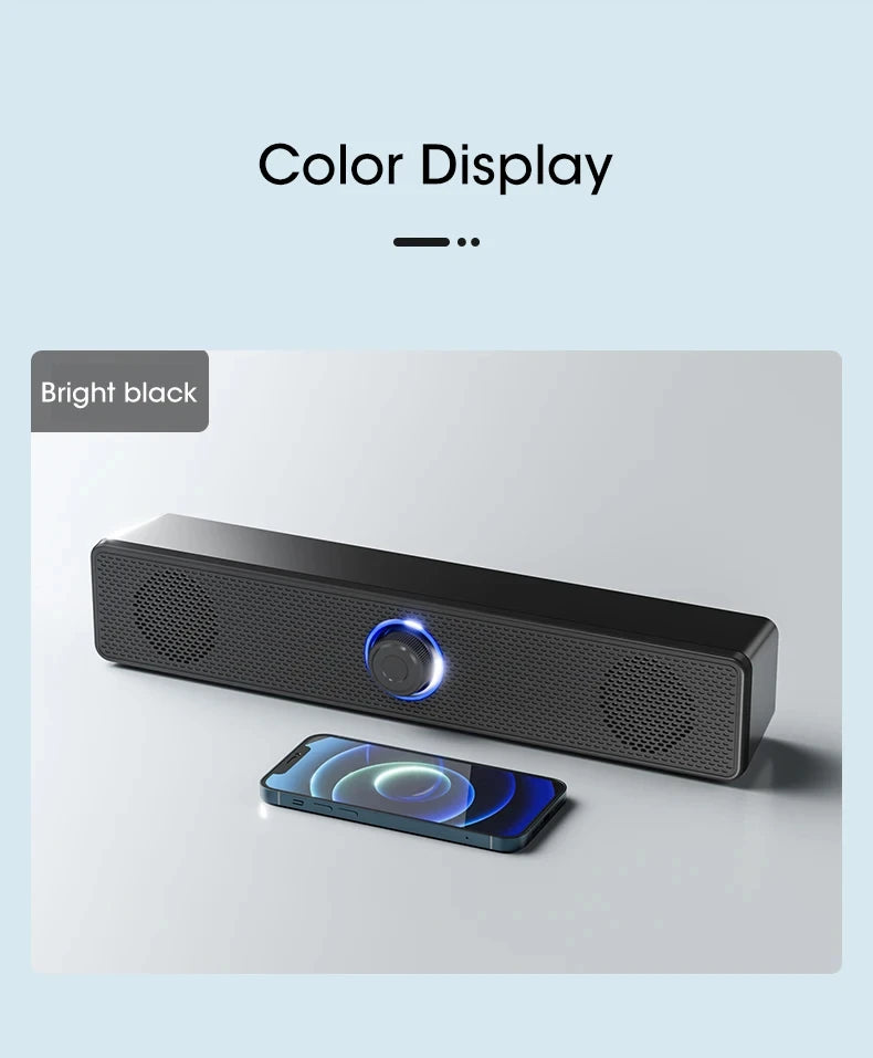PC Soundbar Bluetooth & Wired USB Speaker