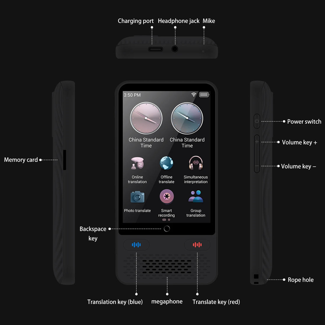 S85 Portable Language Translator Device