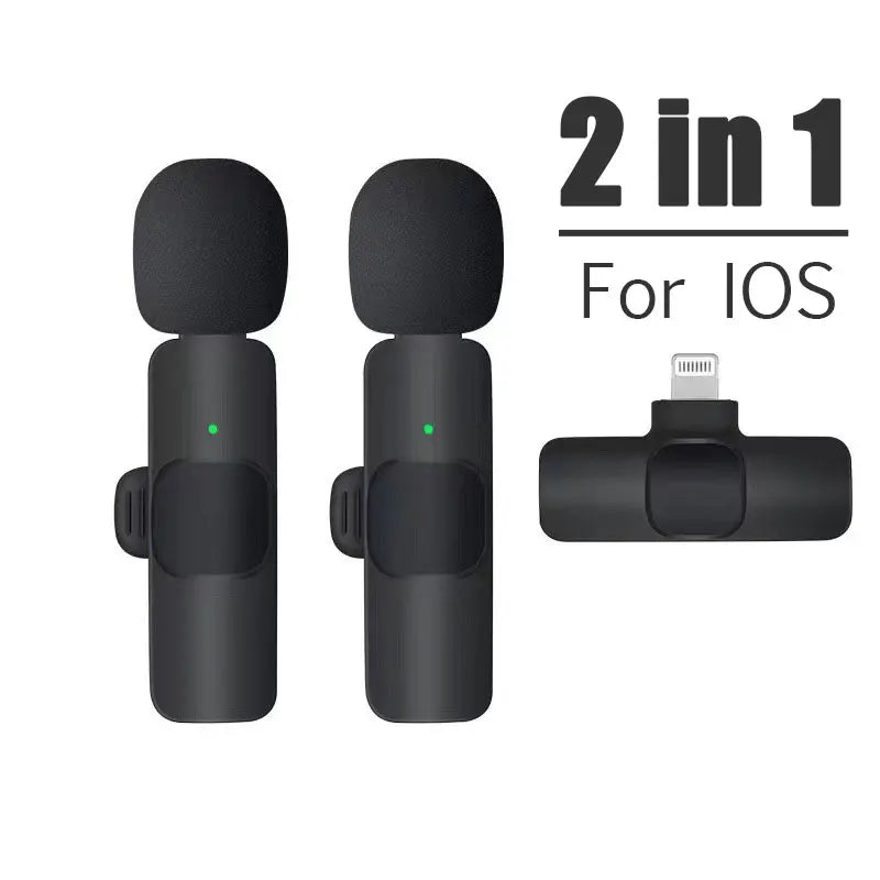 Wireless Mini Lavalier Microphone for iPhone & Android