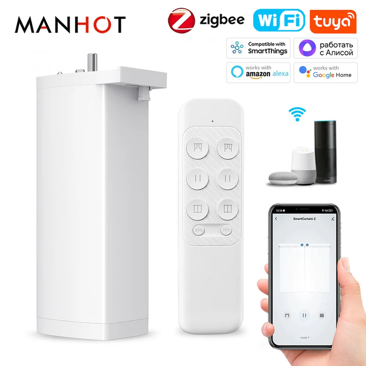Tuya 155MM Zigbee/WiFi Smart Curtain Motor