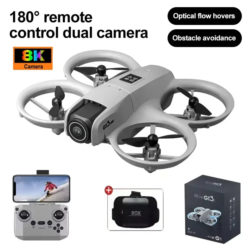 GT3 GPS 8K Drone with Dual Cameras & Obstacle Avoidance
