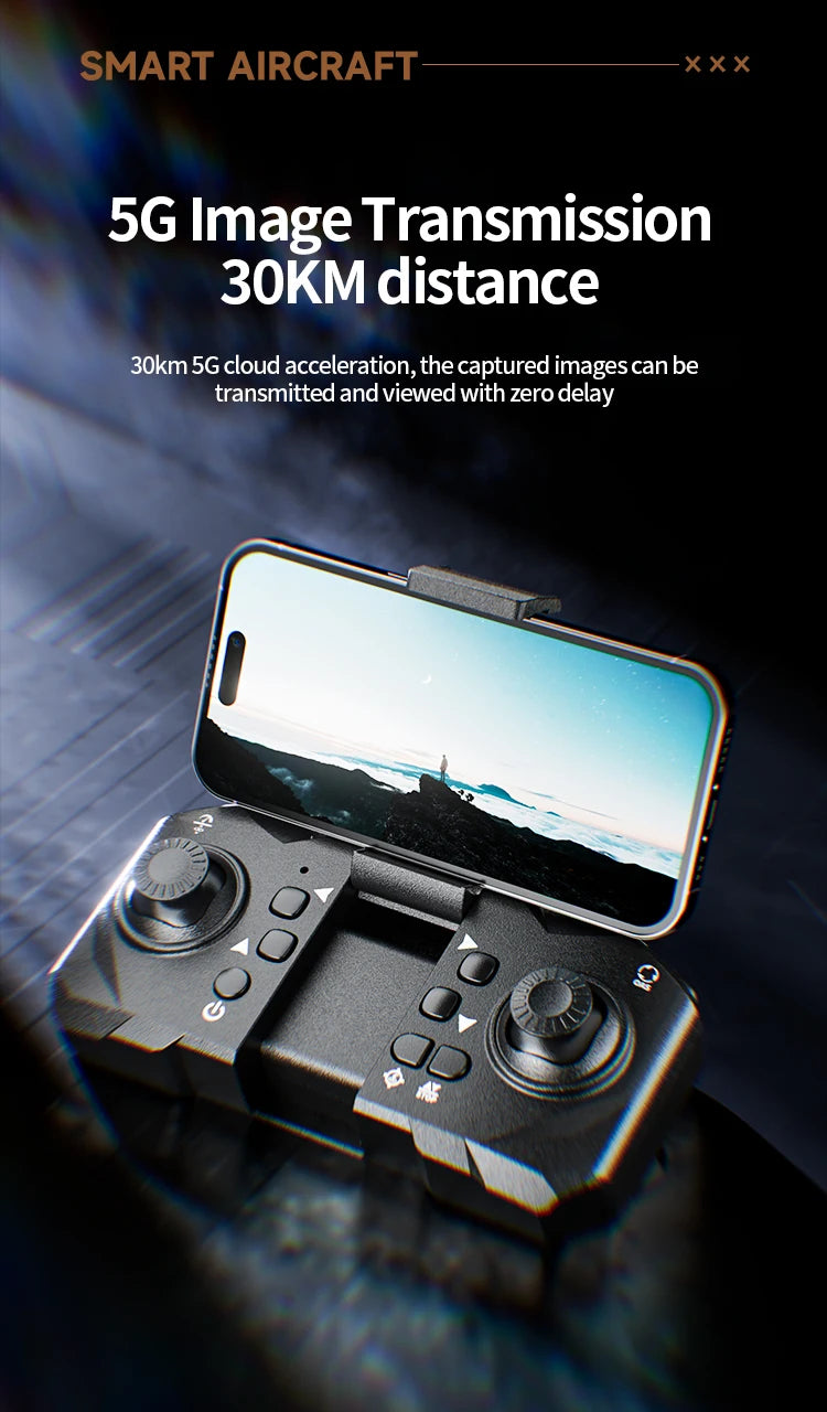 M5 Professional 8K GPS Drone with Triple Camera & Obstacle Avoidance