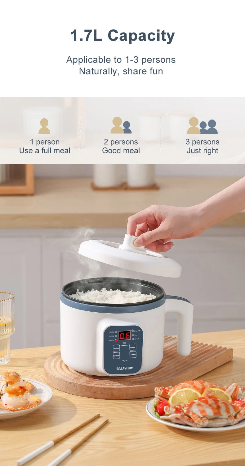 Mini Electric Rice Cooker & Multifunction Hotpot