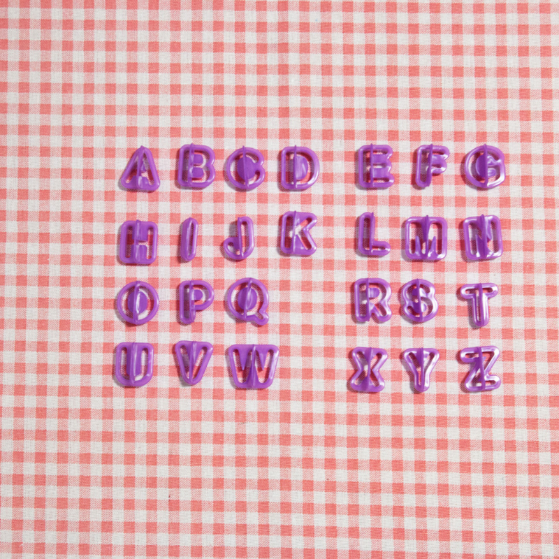 40pcs/set Alphabet Cake Molds Figure Plastic Letter Fondant Mold Icing Cookie Cutter Number Cake Mould Baking Decorating Tools